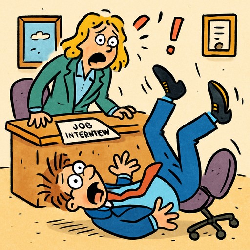 jatuh pas interview kerja