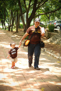 agung mbot dan rafi di sekitar danau UI, depok