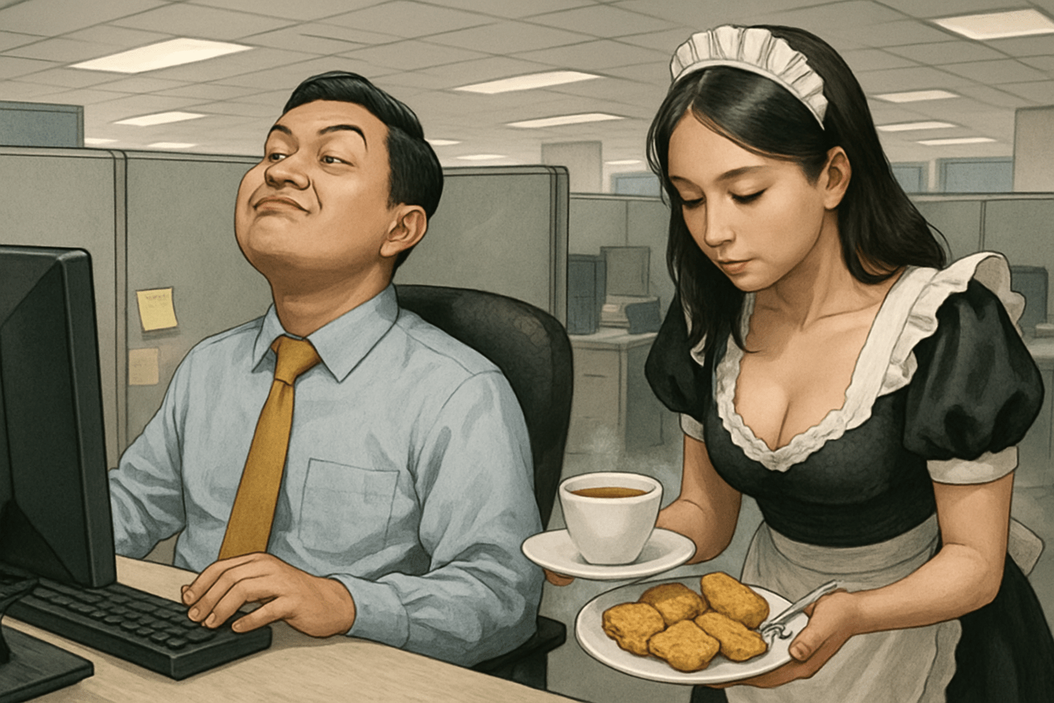 karyawan yang berharap di kantor dilayani seperti tamu