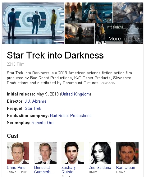 data film star trek into darkness