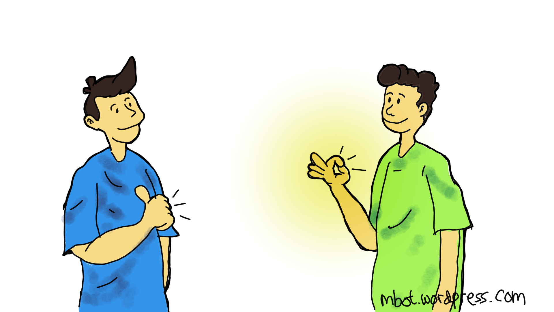 dua orang berkomunikasi secara positif dan jelas sehingga tercipta saling pengertian di antara keduanya