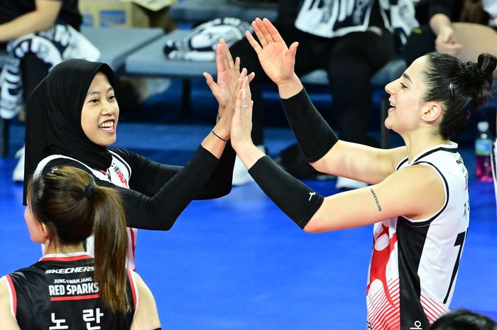 megawati dan gia pemain red sparks