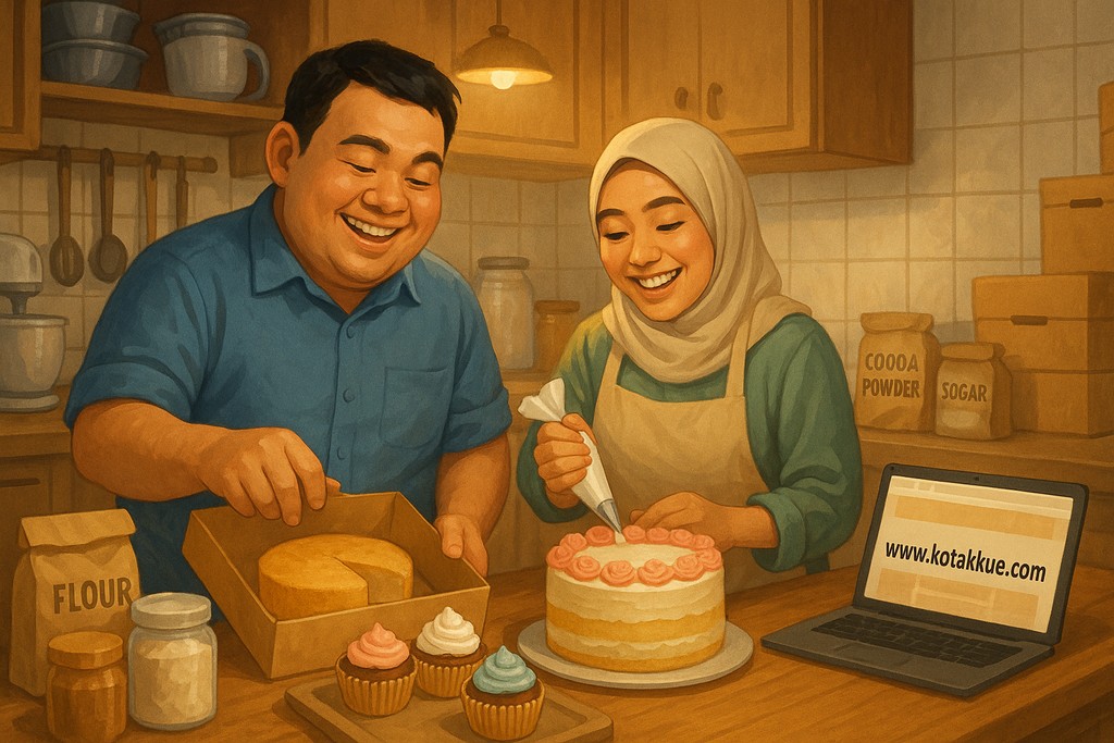 suasana dapur kotakkue.com tahun 2007